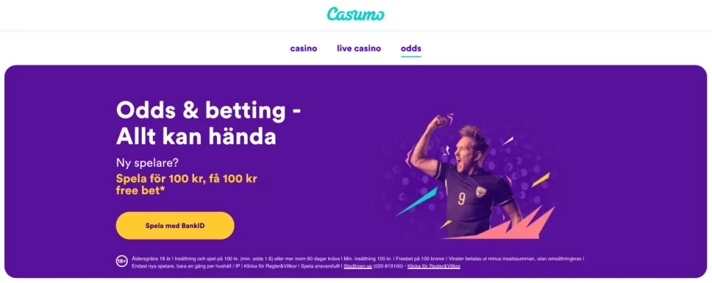 Casumo Bonus och Betting